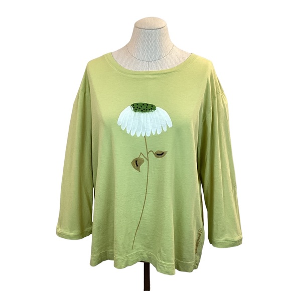 Laurie Jo Tops - Laurie Jo Designs Long Sleeve Cotton Top Daisy